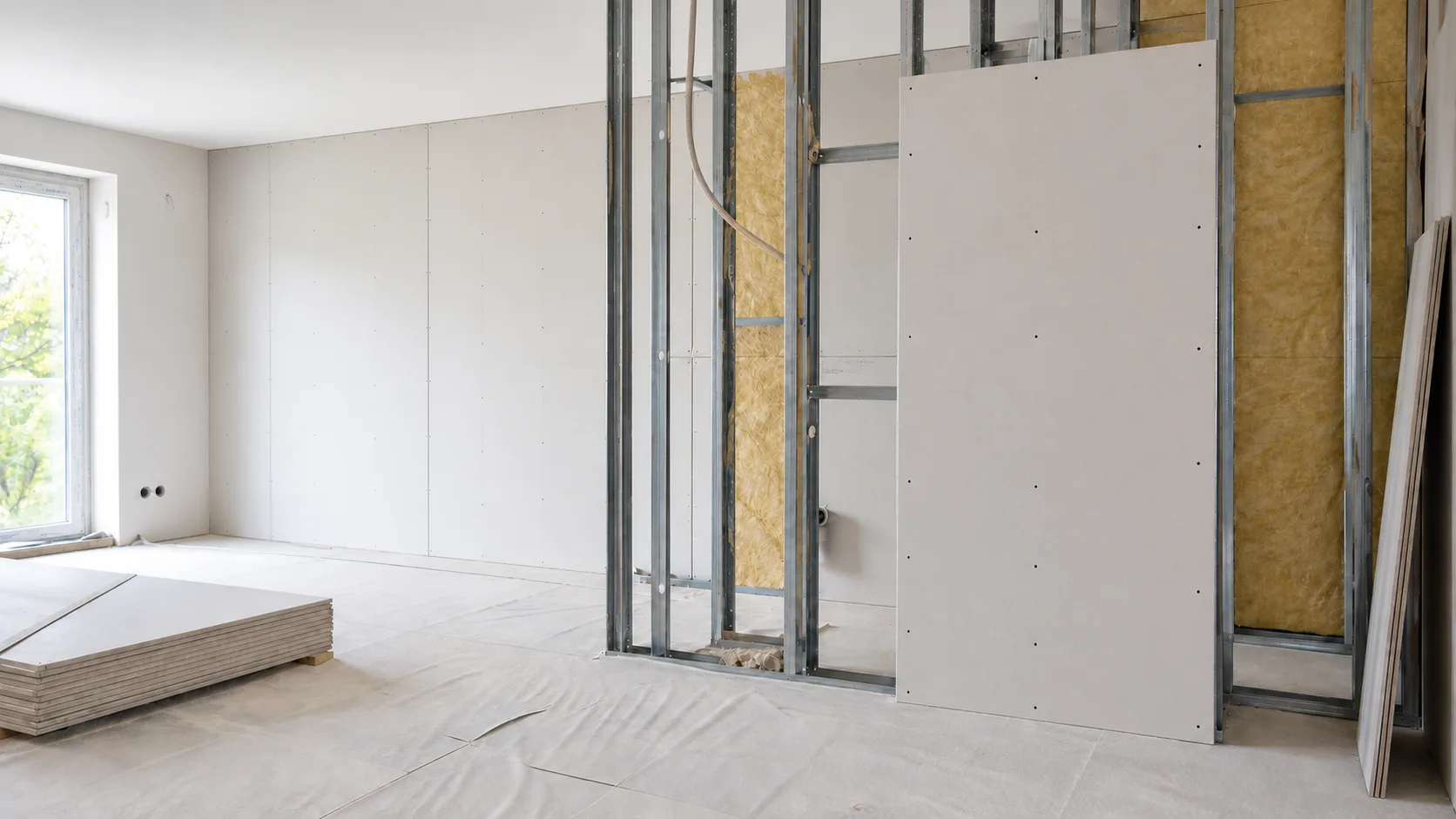 Projektumgebung für Trockenbau