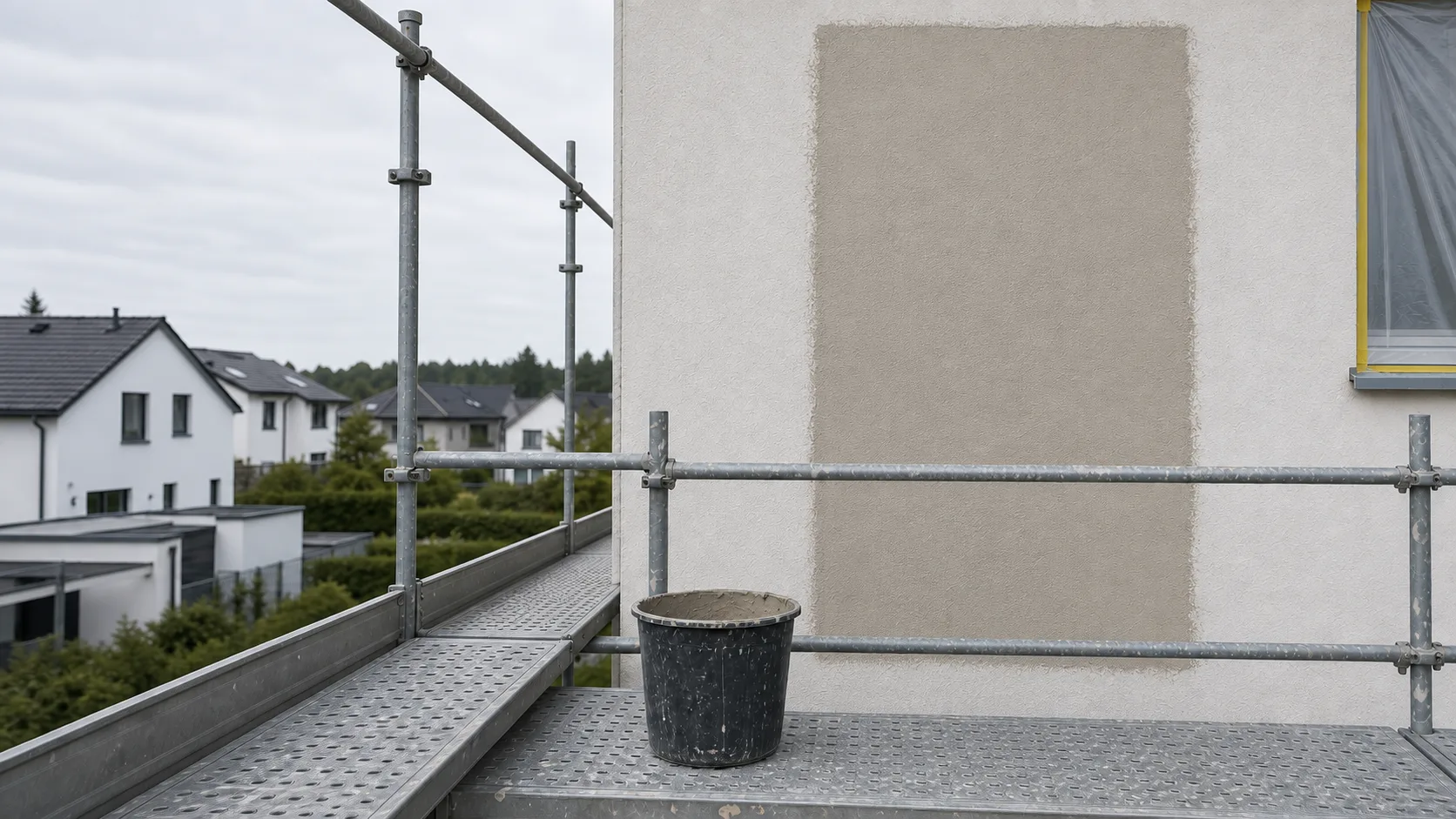 Projektumgebung für Fassadenarbeiten