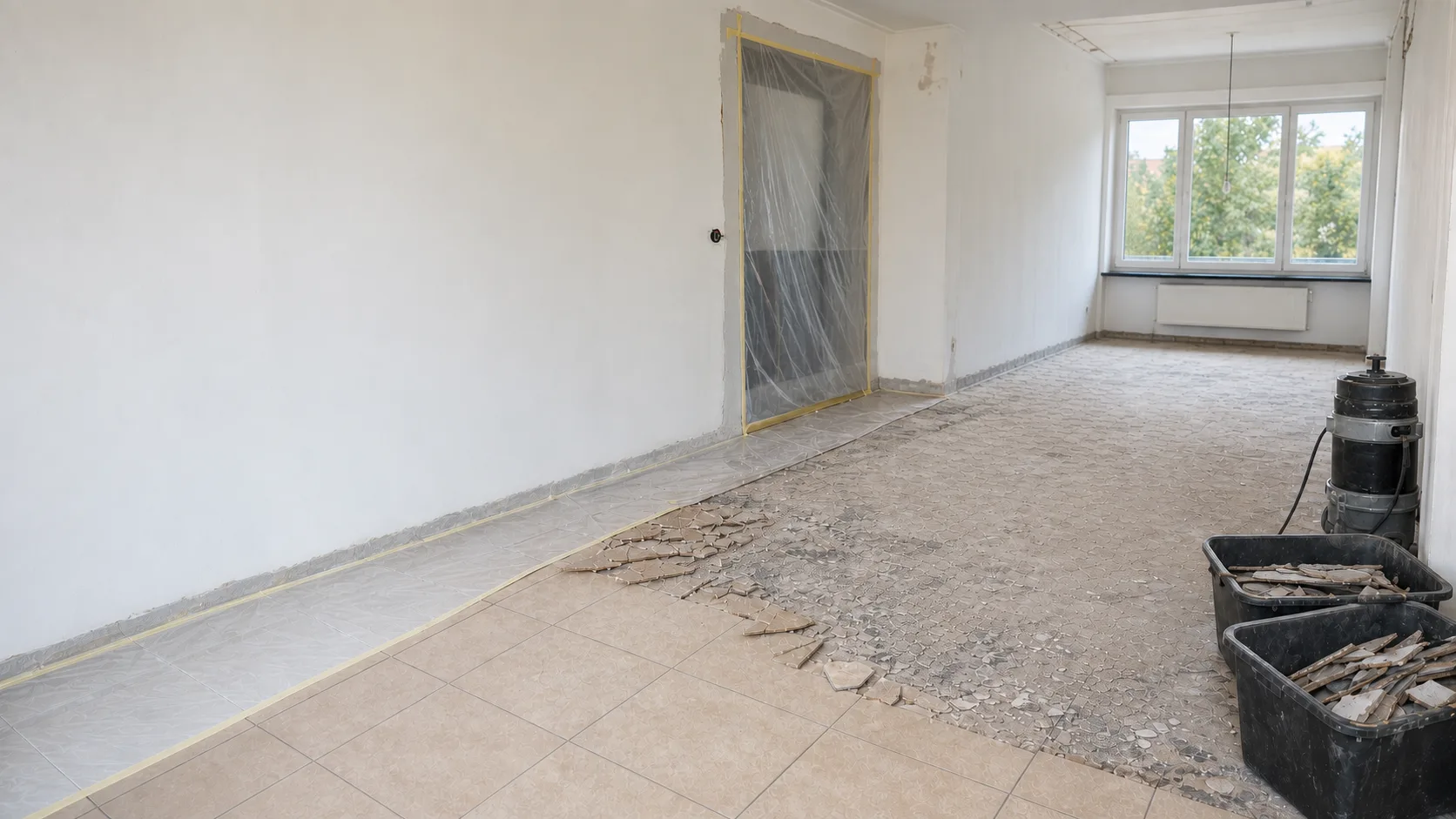 Projektumgebung für Sanierungsarbeiten