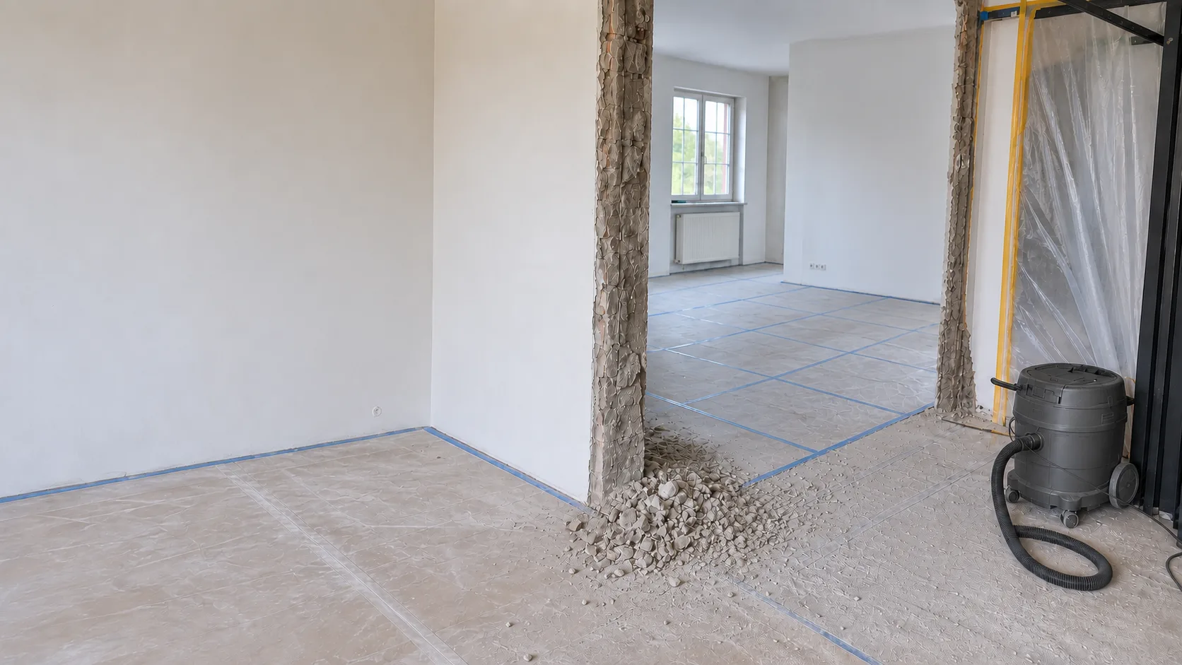 Projektumgebung für Bauarbeiten